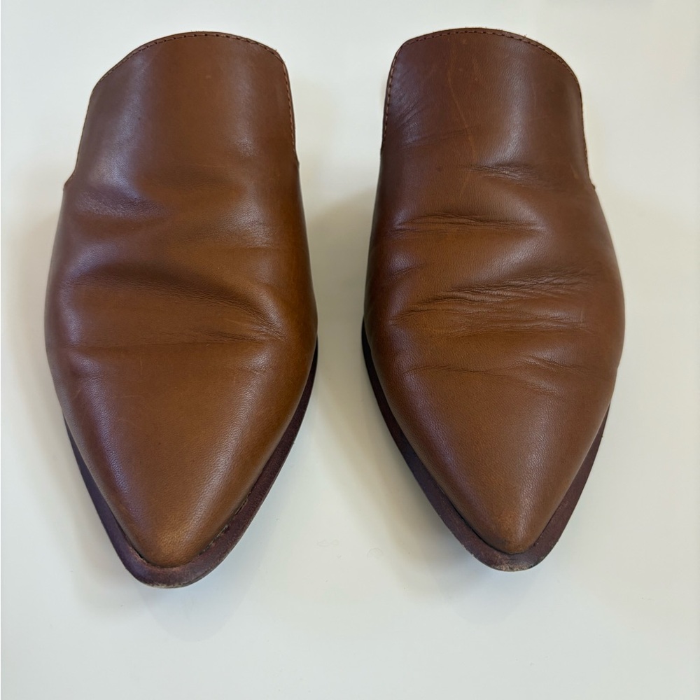 Madewell Gemma Mule in English Saddle - Picture 4 of 7
